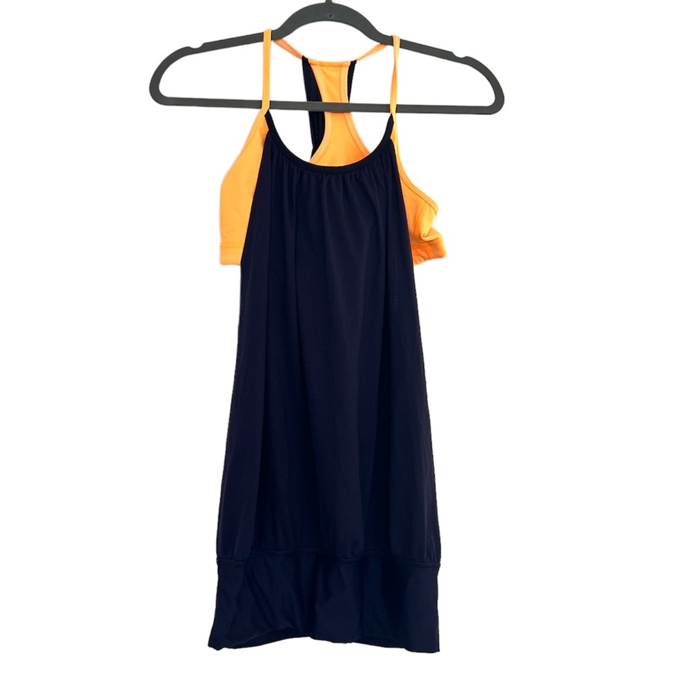Lululemon No Limits Tank Racerback black and orange
